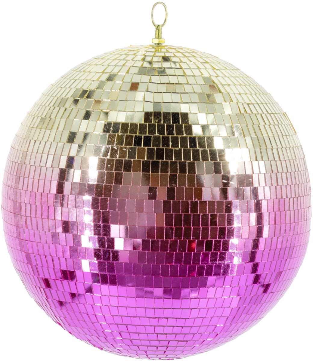 HomeBound by KY | Discobal geel/roze | discobal | feestdecoratie | 30x30x30cm